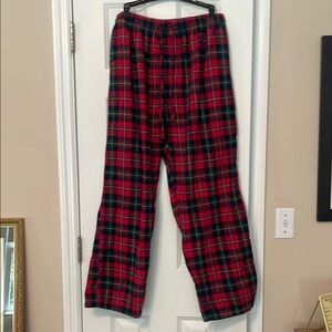 Polo by Ralph Lauren Red and Green Plaid Pants